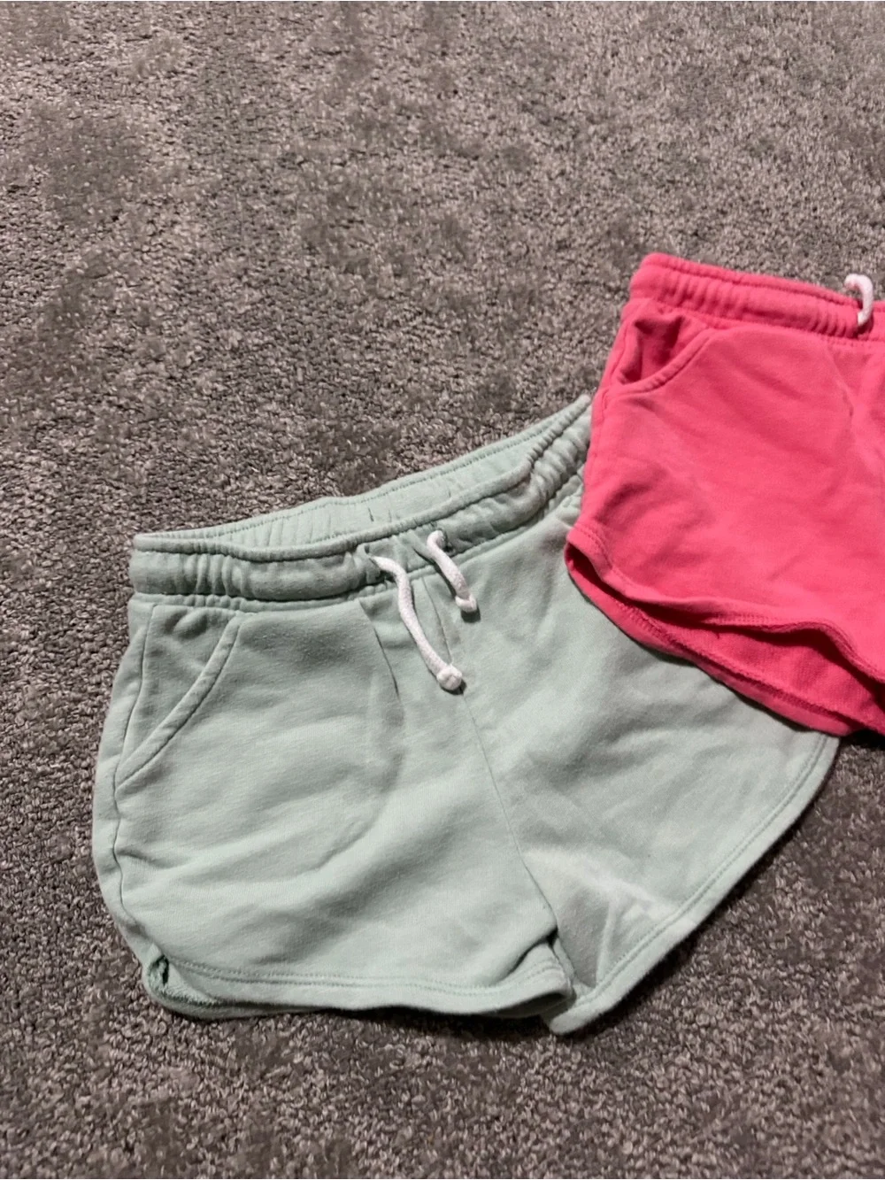 TWO Old Navy young girls 4T shorts‎ sweatpant material soft and comfy